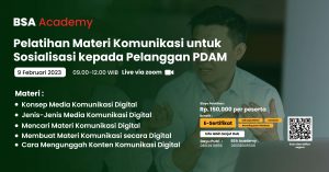 Pelatihan Materi Komunikasi untuk Sosialisasi kepada Pelanggan PDAM