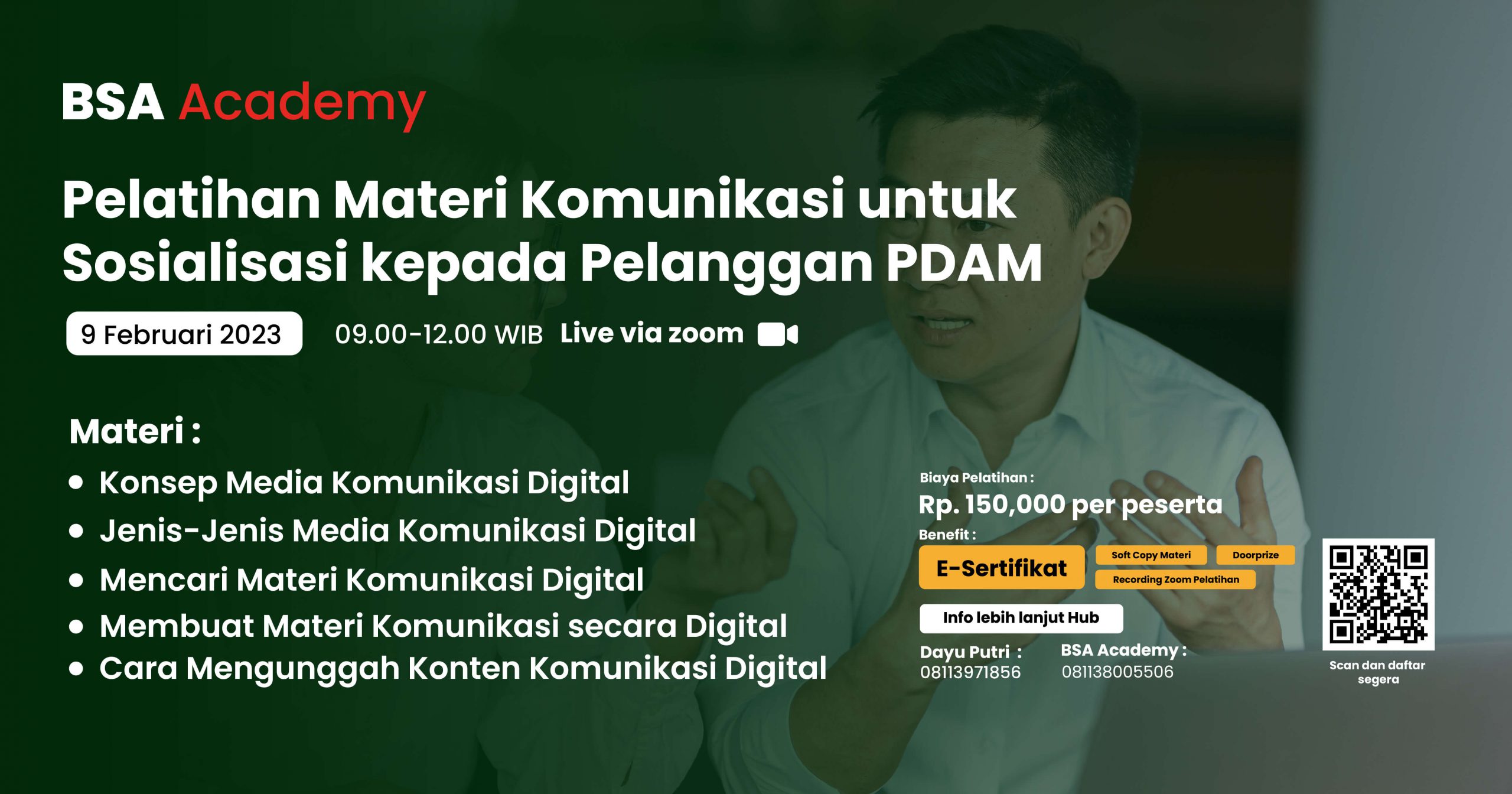 Pelatihan Materi Komunikasi untuk Sosialisasi kepada Pelanggan PDAM 2